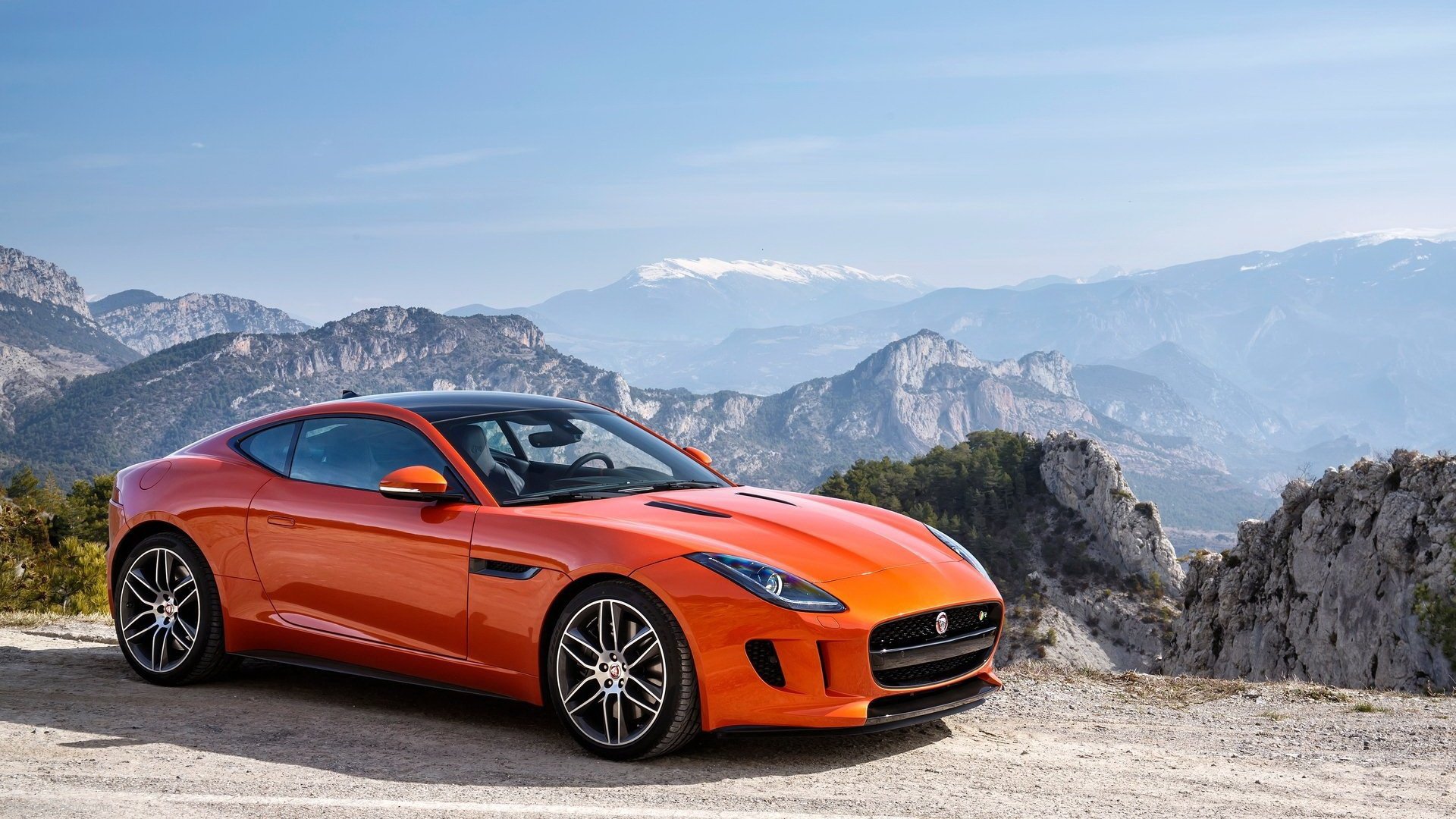 jaguar tipo f coupé naranja