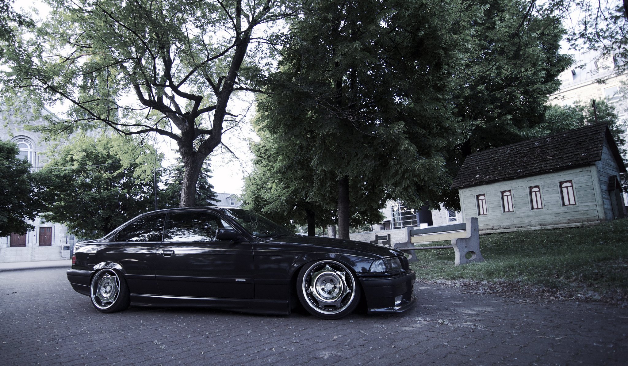 bmw e36 czarny tuning bmw czarny profil