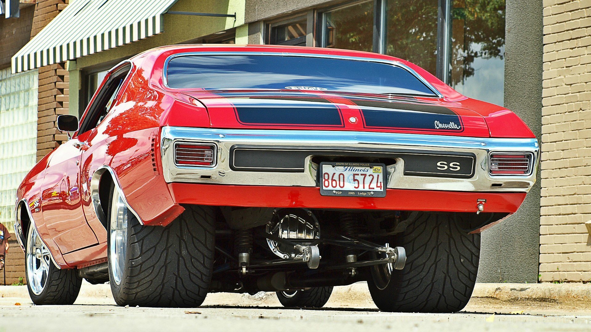 chevrolet chevelle ss ciudad coche calle carretera