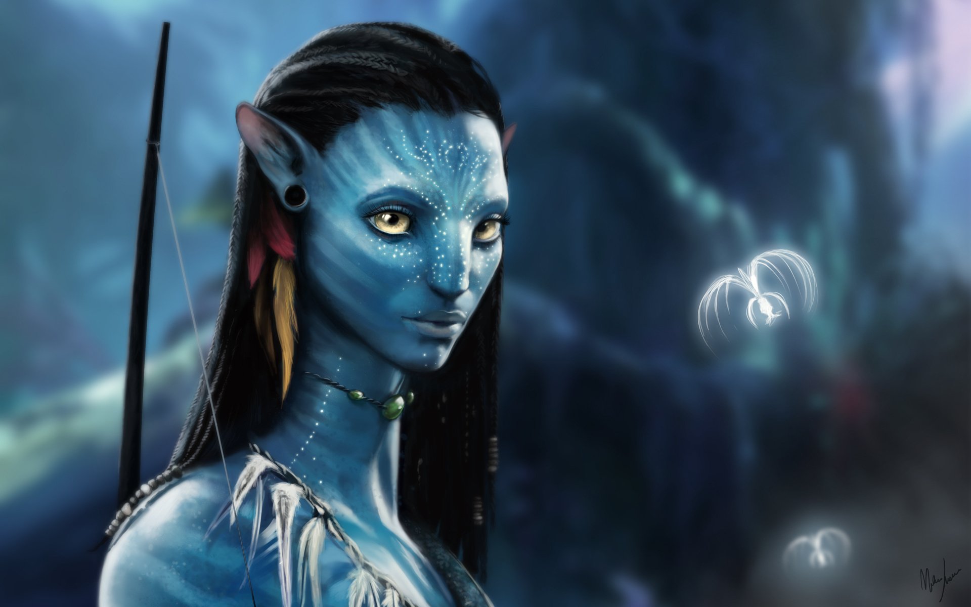 avatar beauty blue skin fiction movie