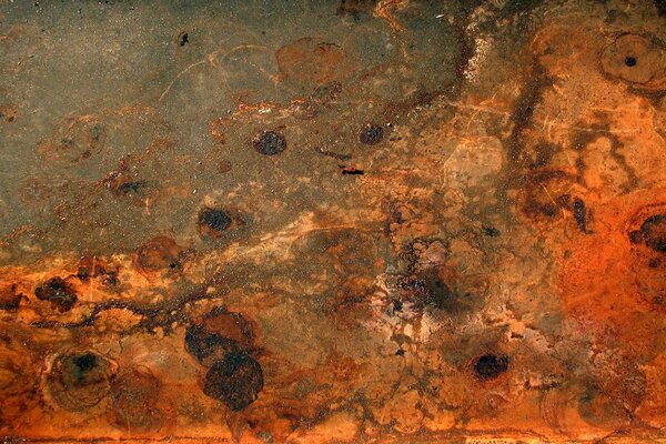 Brown background with rust spots