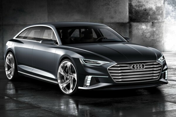 Coche Audi 2015 gris metálico