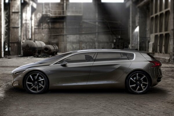 Peugeot brand concept car at the factory