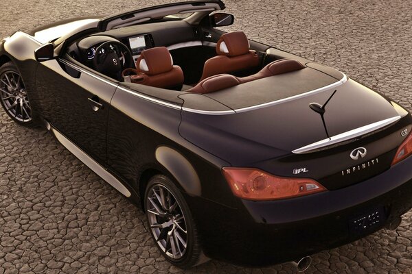 Beautiful infiniti convertible car