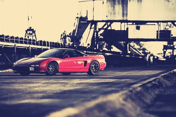 Honda nsx belleza roja