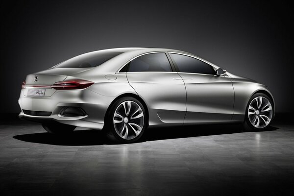 Stylish grey Mercedes Benz