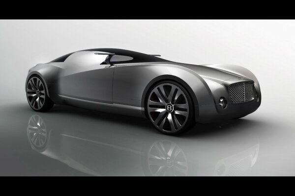 Pas le design habituel de la nouvelle Bentley en gris