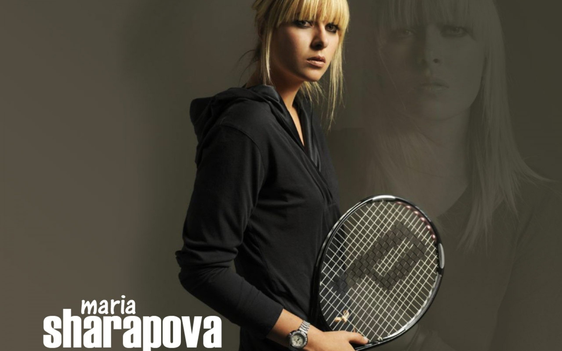 blondynka maria szarapowa szary dziewczyna tenis kobieta sport