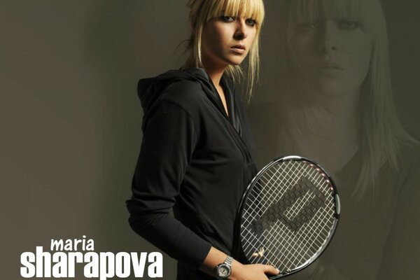 Maria scharapowa spielt Tennis