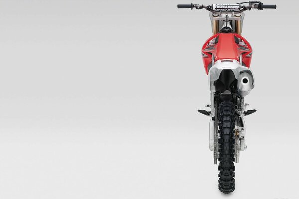 Cross moto Honda vue arrière