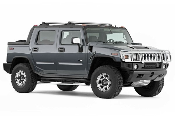 Brutale auto Hummer grigio