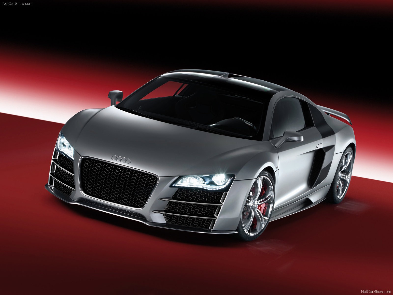 audi r8 auto blanc rouge fond