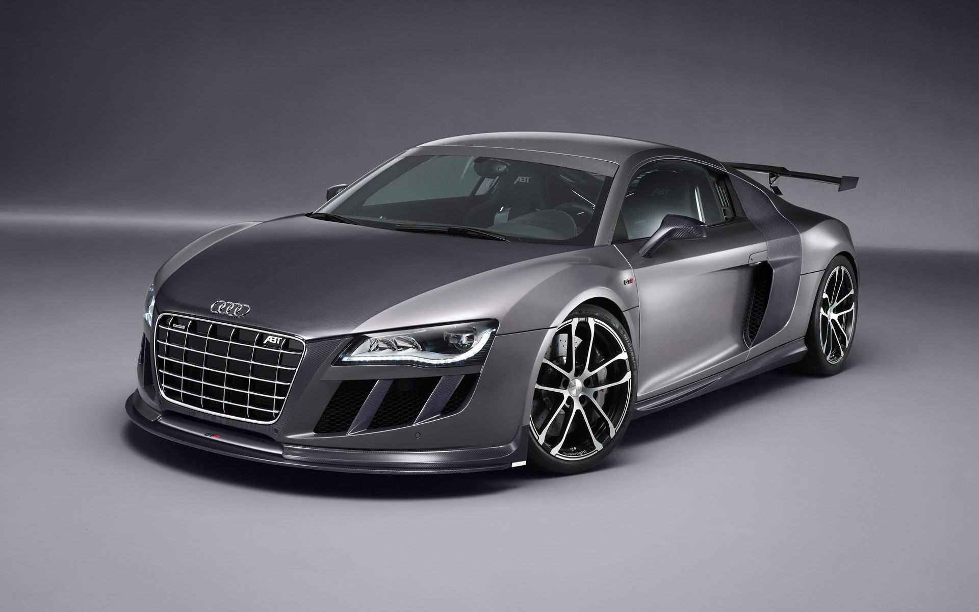 audi r8 abt gt r grey