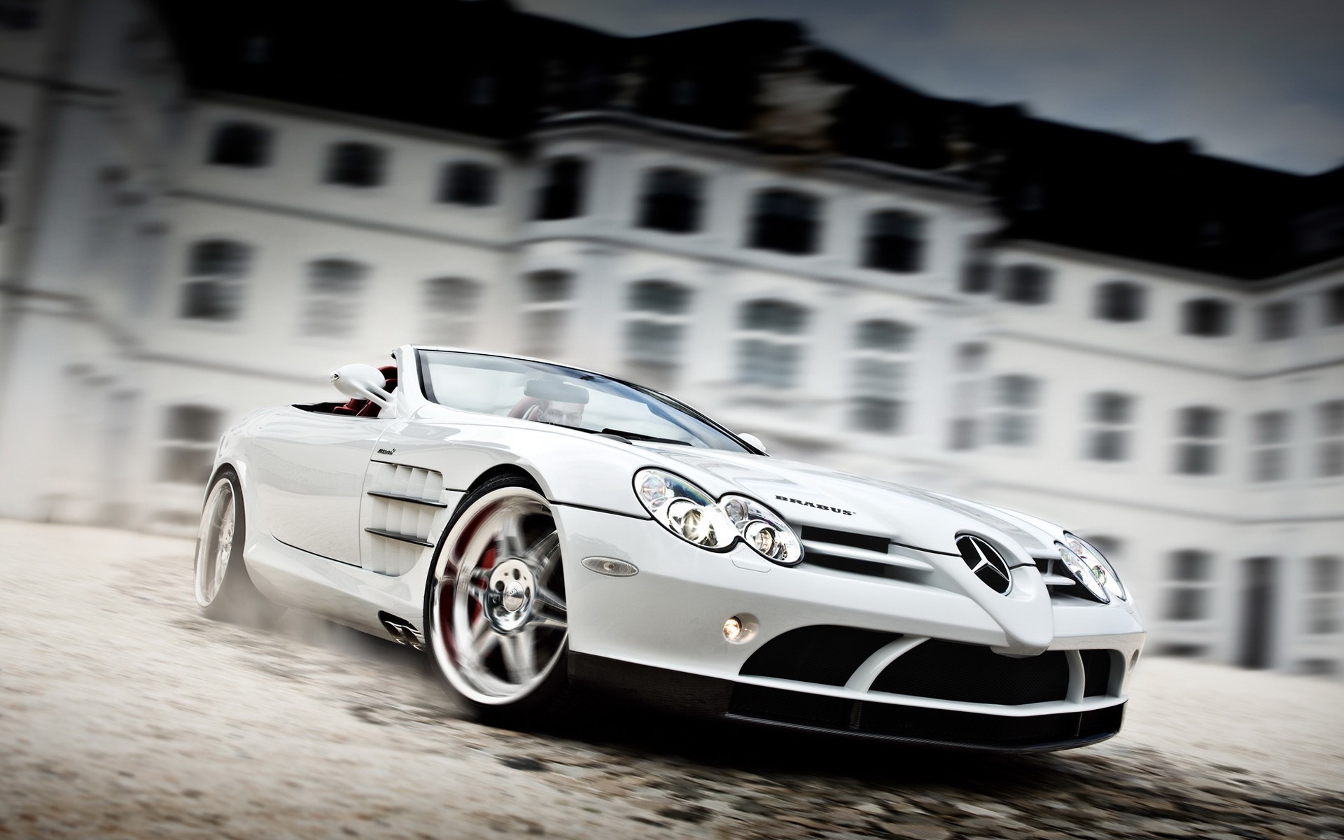 brabus programa deportivo exclusivo mercedes-benz slr mclaren roadster coche blanco