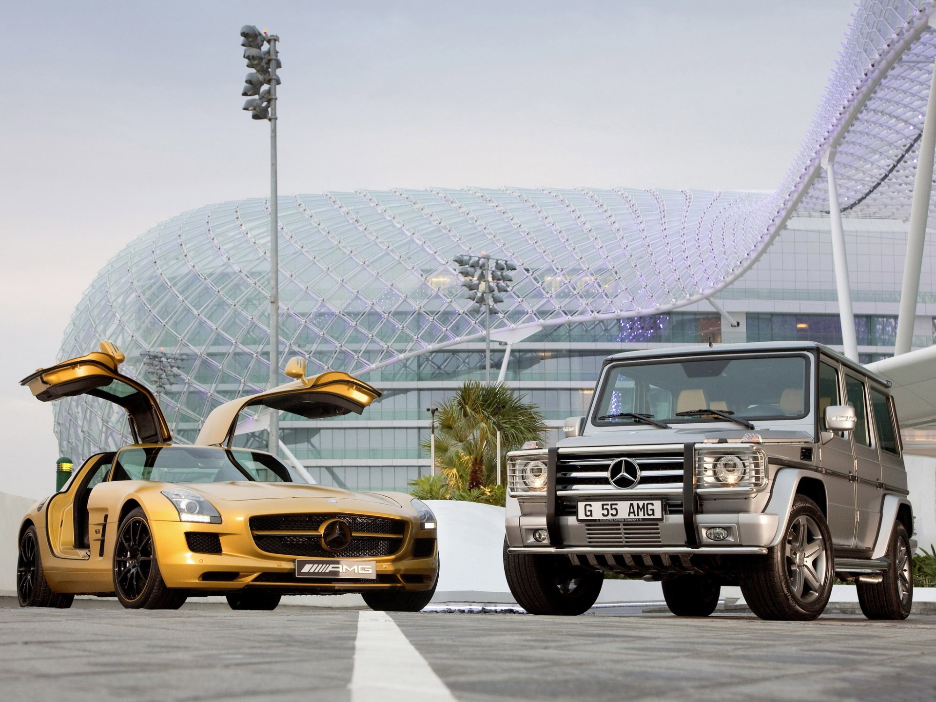 mercedes benz sls amg пустыне gold edition г 55 amg