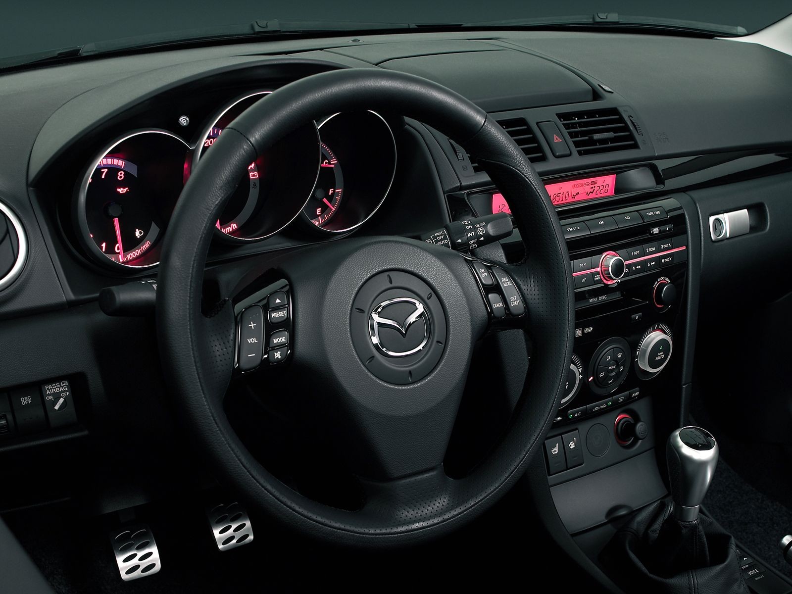 mazda 3 dashboard steering wheel