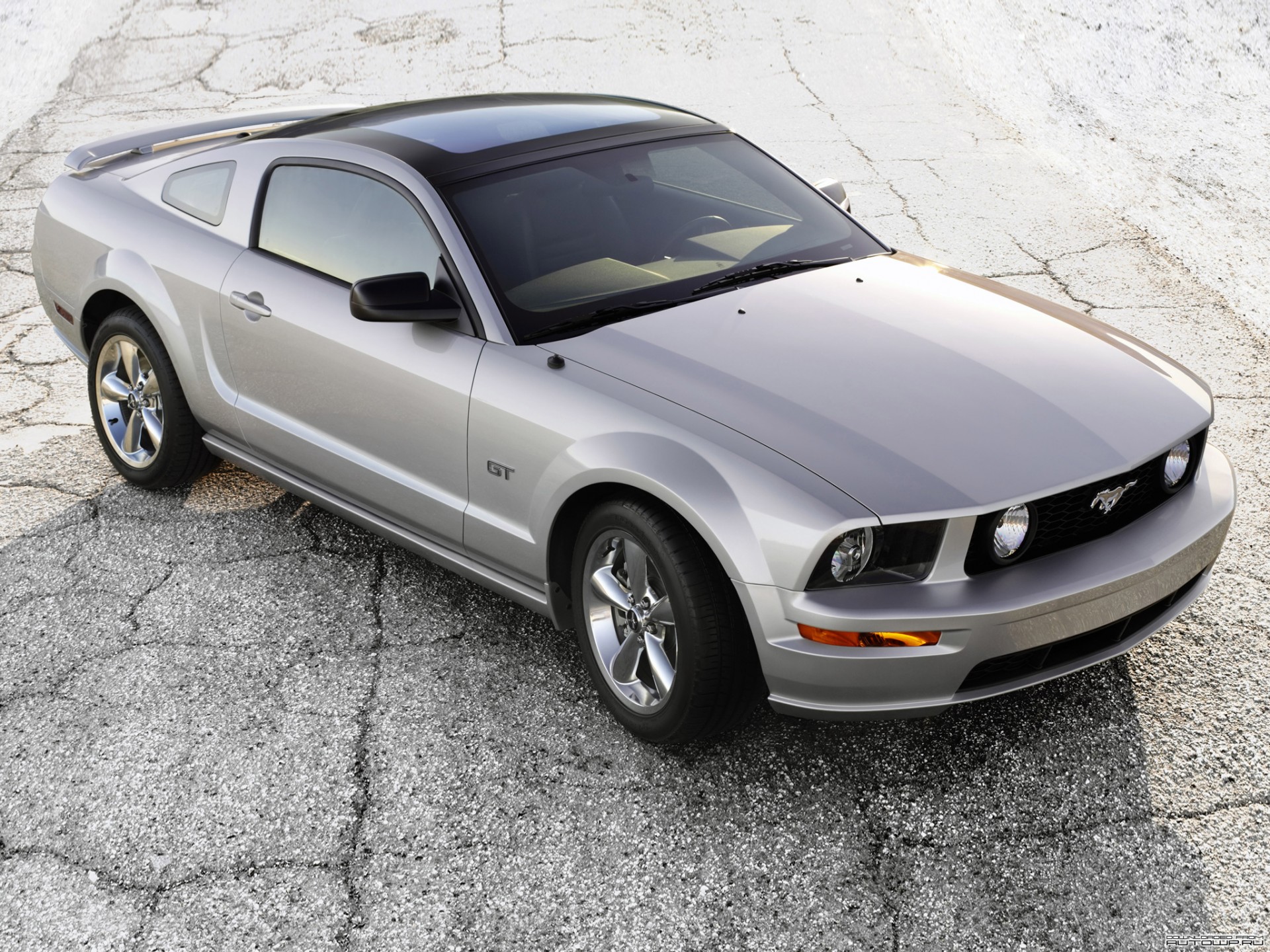 mustang gt glass roof mustang grey muscle