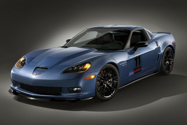 Azul deportivo Corvette Z06 foto