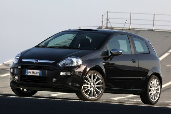 Schwarzes Fiat-Auto