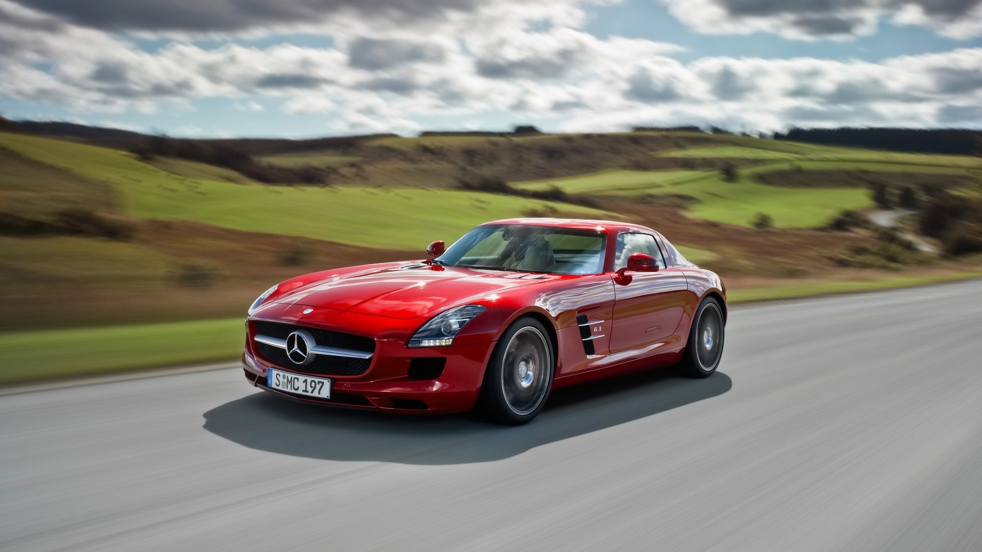 mercedes sls samochód sportowy