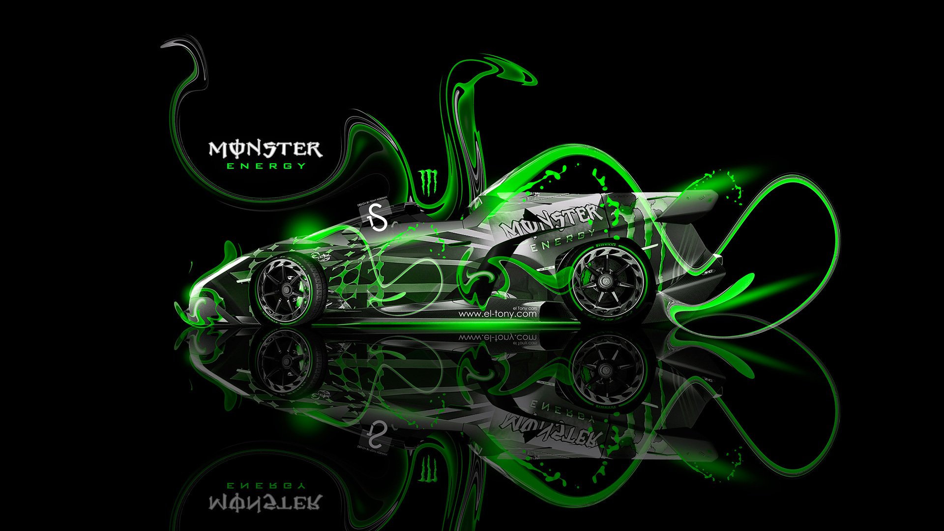 monster energy lamborghini veneno roadster fantasy zielony neon plastik tony cohan el tony cars photoshop lamborghini veneno monster energy fantasy auto