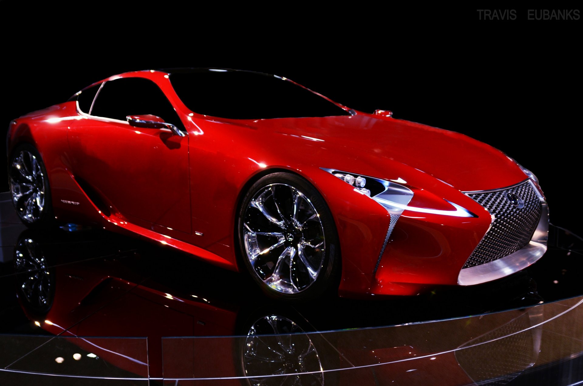 lexus lf-lc concept car rosso