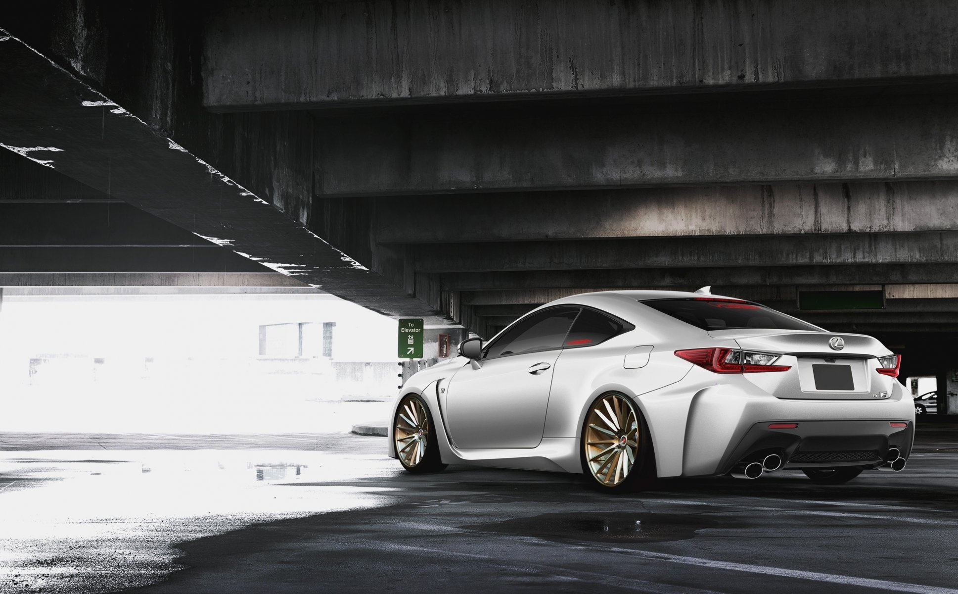 lexus rc f weiß hinten