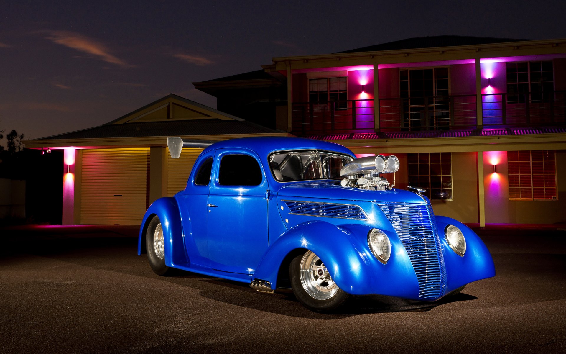 ford hot rod hq wallpaper night