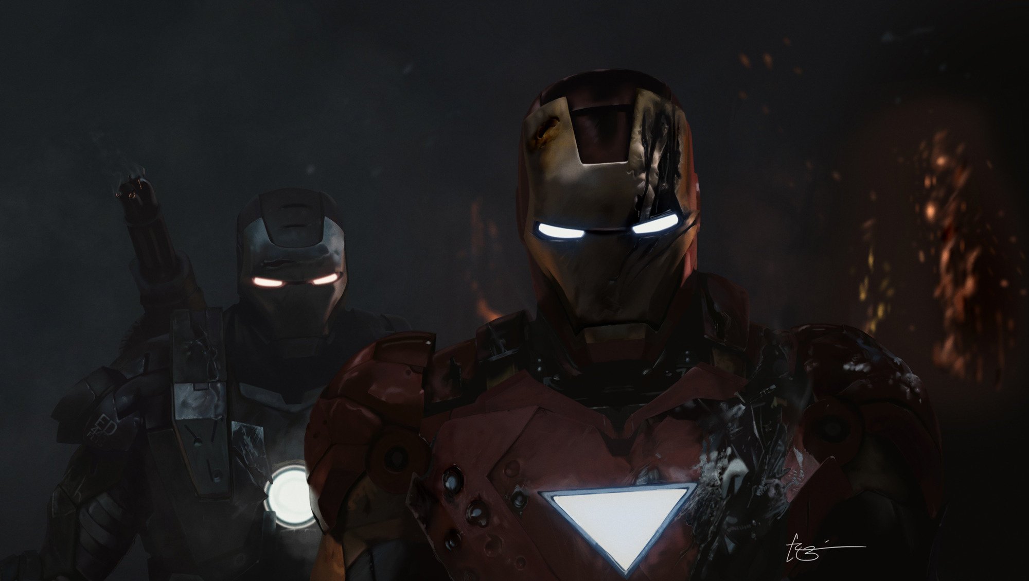 iron man and his war machine la guerra