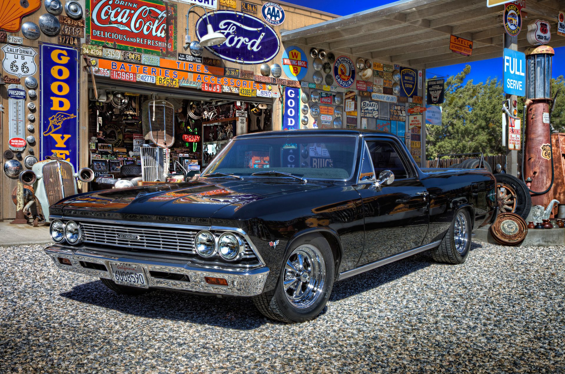 chevrolet el camino muscle car muscle car auto classico retrò servizio stazione di servizio stazione di servizio