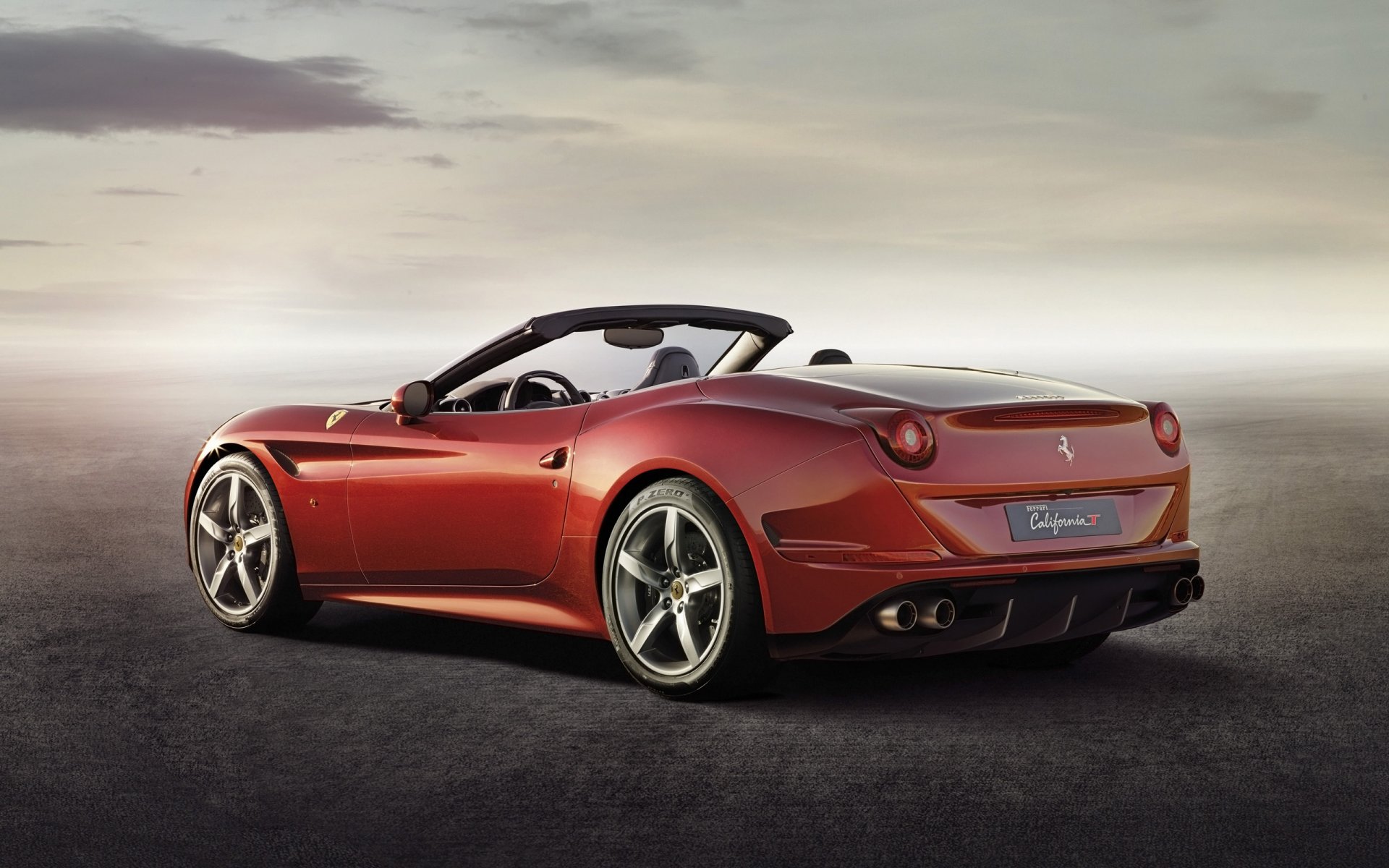 ferrari california t ferrari supersamochód czerwony widok z tyłu