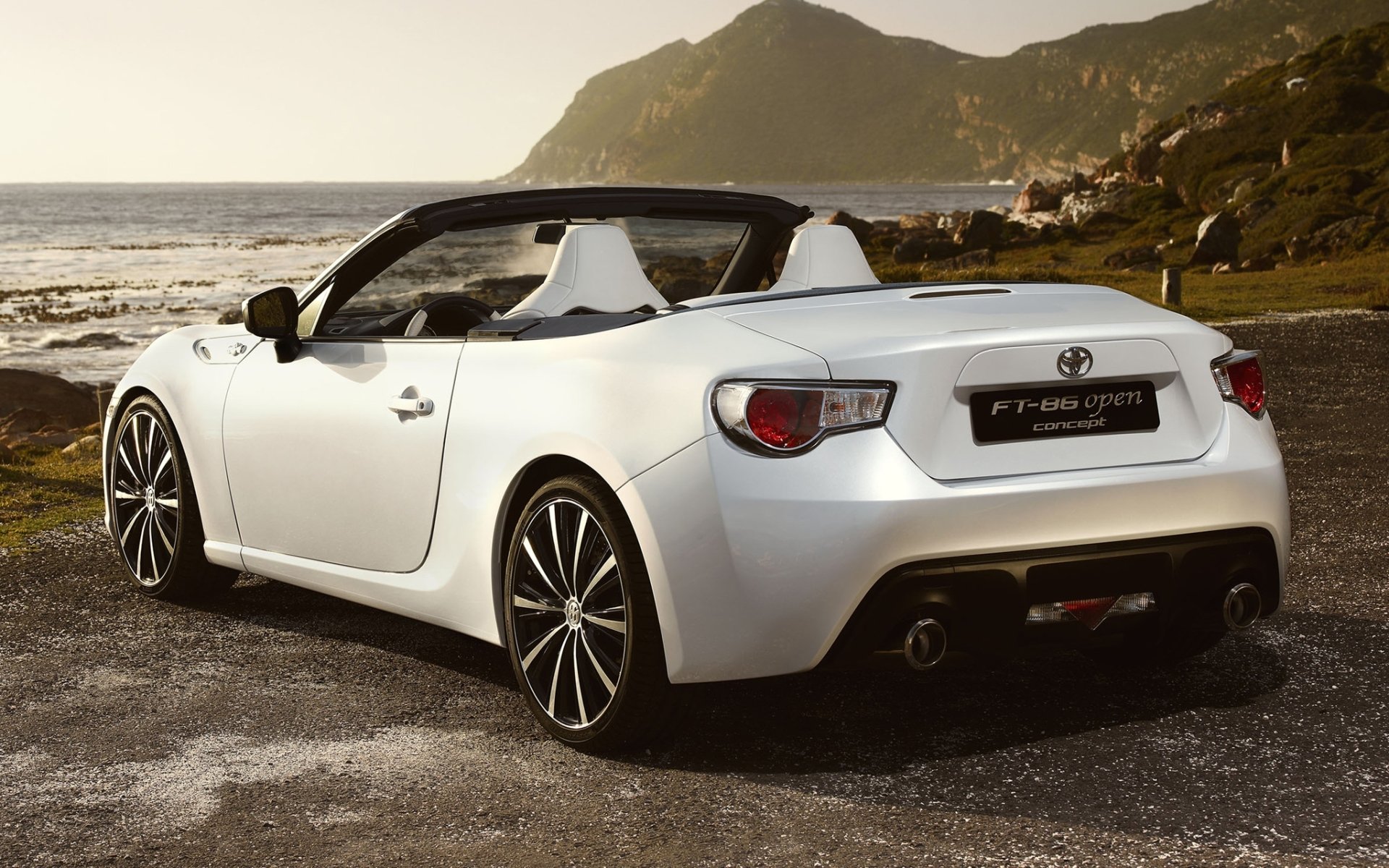 toyota ft-86 open concept toyota kabriolet brzeg widok z tyłu