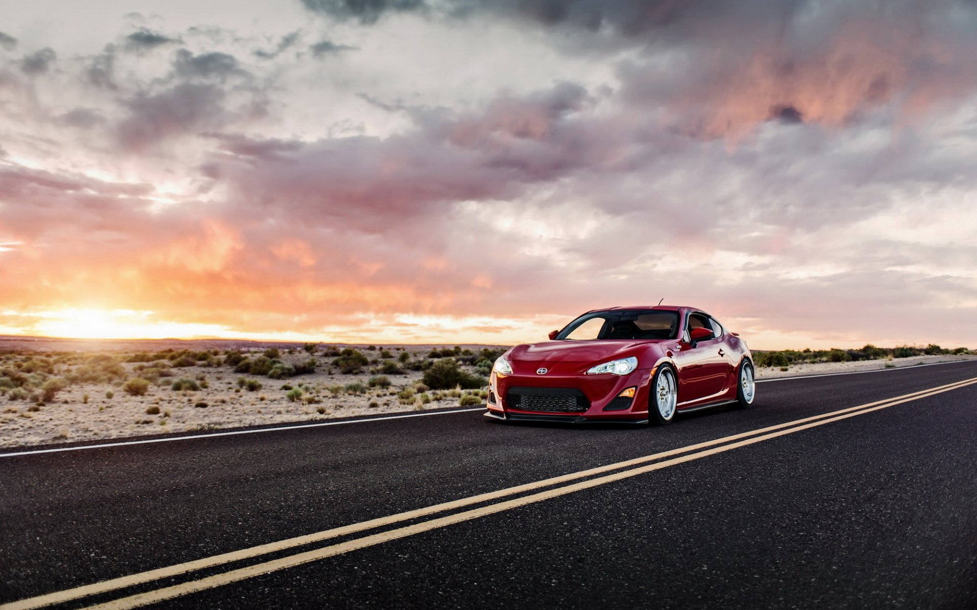 toyota gt86 scion fs-r tuning auto sonnenuntergang snack fotoarbeiten