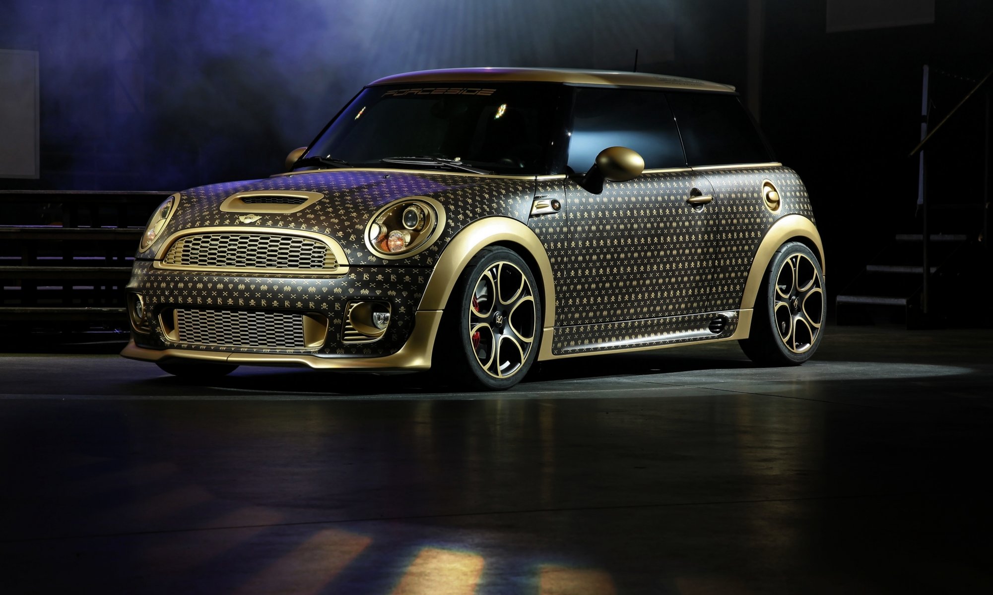 mini cooper mini john cooper works fließheck vinyl tuning rauch