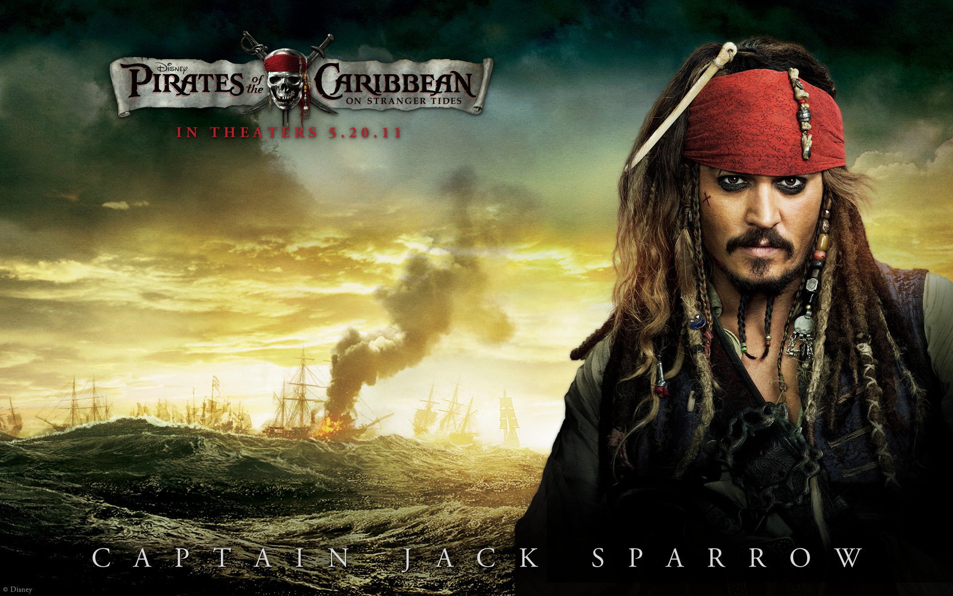 fluch der karibik jack sparrow meer