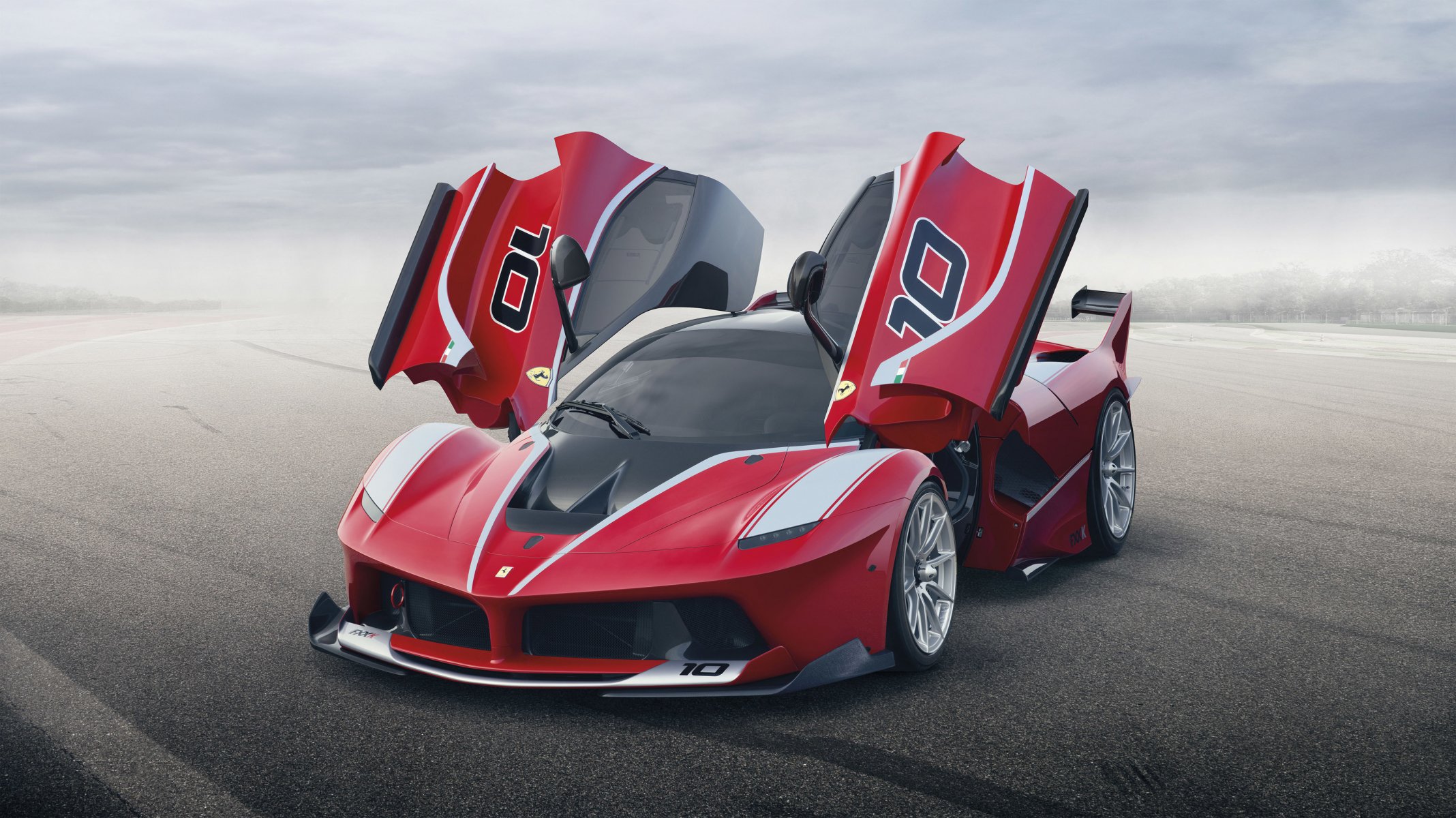 ferrari fxx k ferrari superdeportivo frente puerta fondo