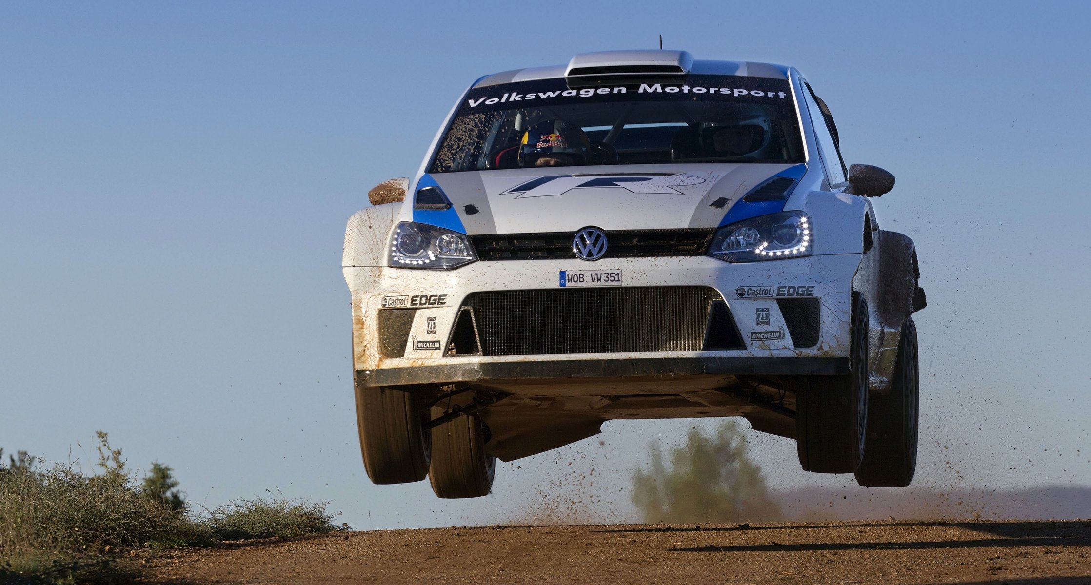 volkswagen polo wkr rallye sébastien ogier julien ingrassia geschwindigkeit rallye front