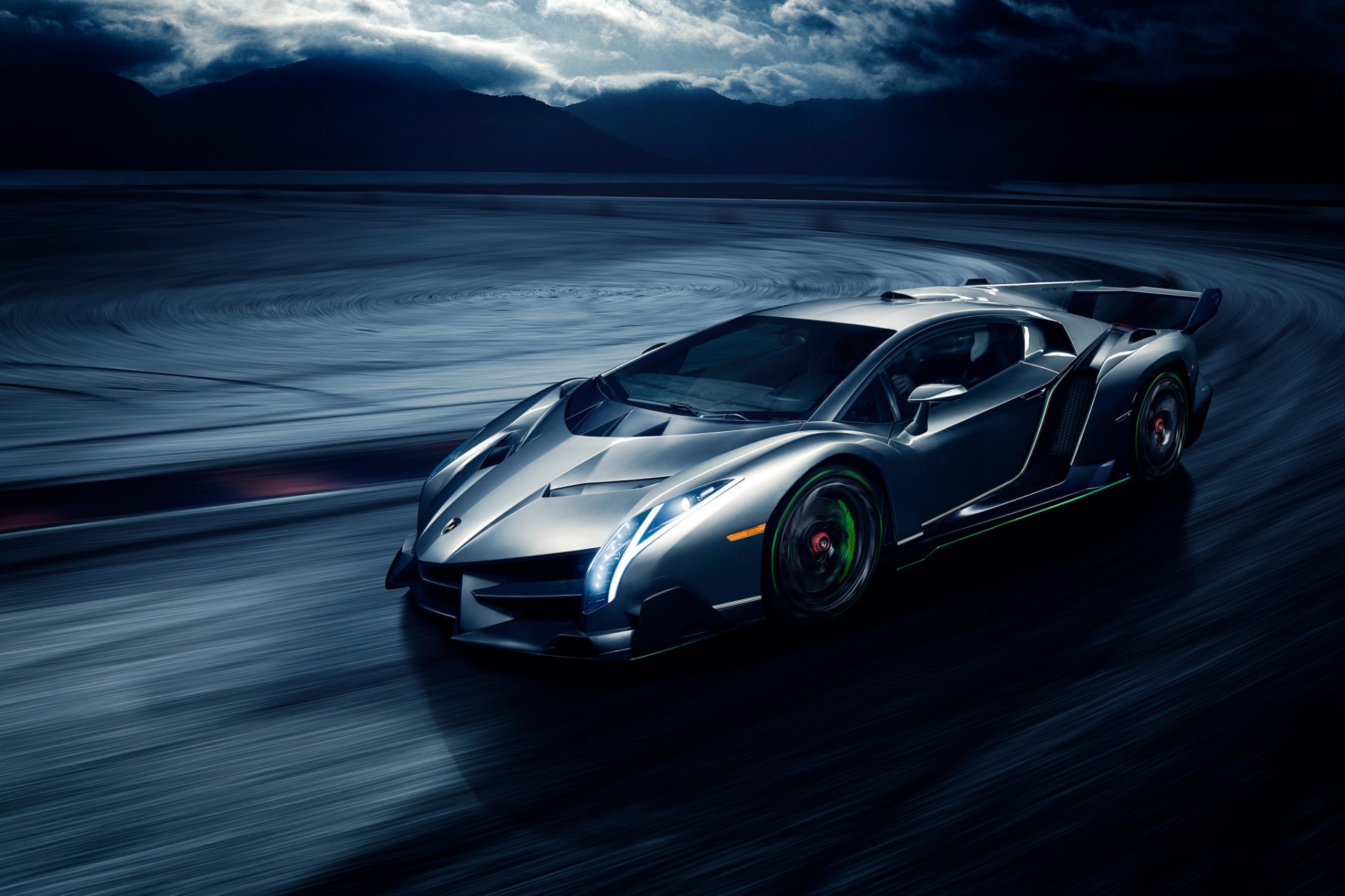 lamborghini veneno front speed motion