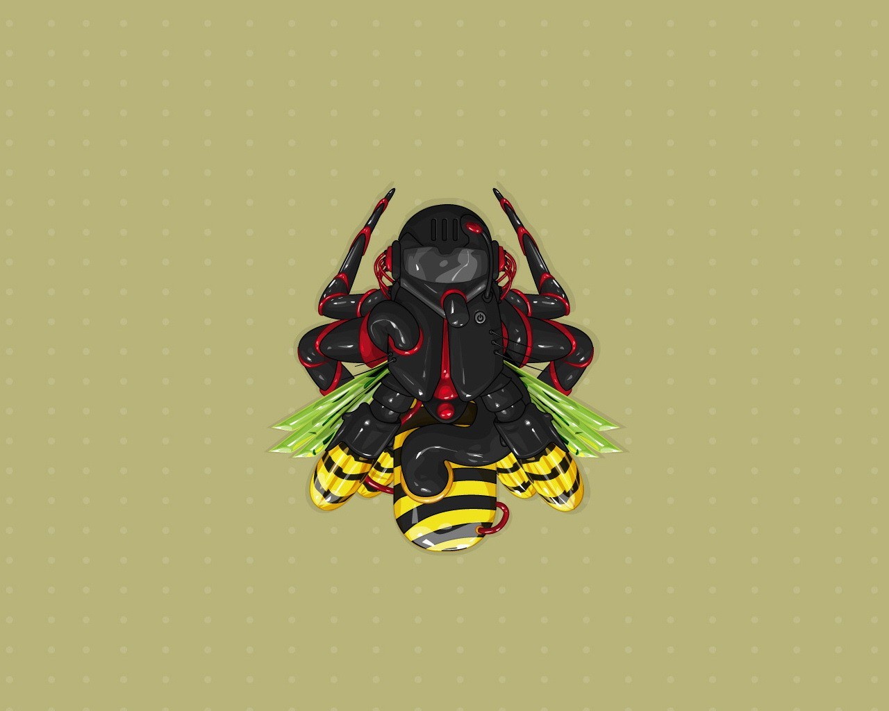 vector minimalismo mosca abeja