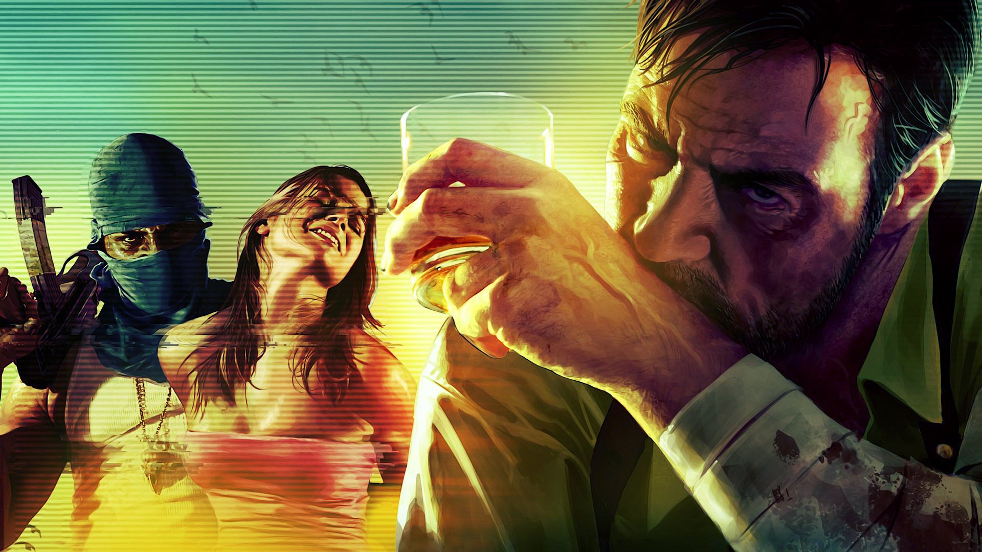 max payne 3 max payne 3 bohaterowie postacie dramat kryminał szkło dziewczyna rysunki anime mężczyźni-a kobiety-a gry