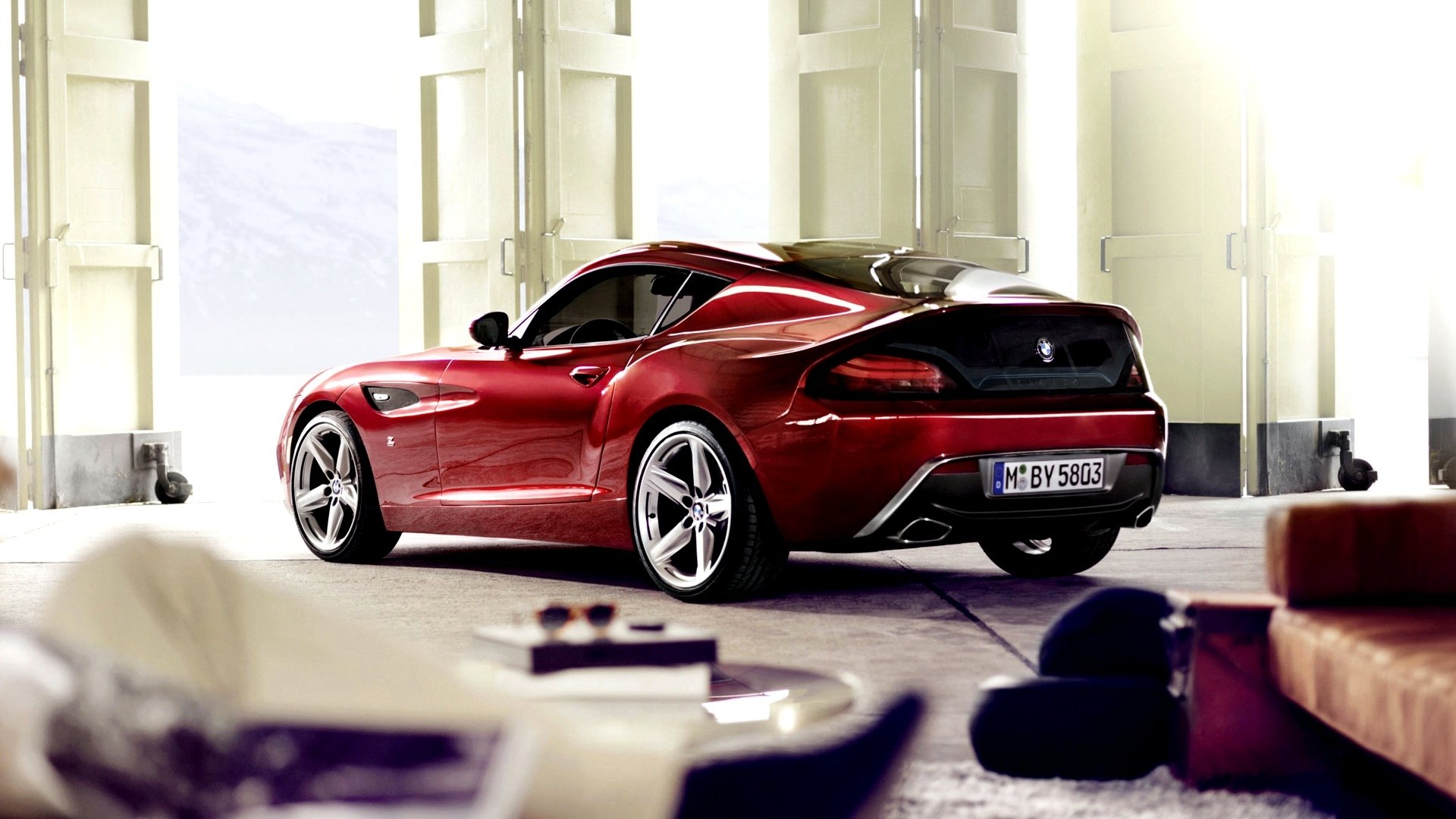 voiture papier peint bmw z4 zagato 2012 garage papier peint bmw z4 zagato rouge voiture