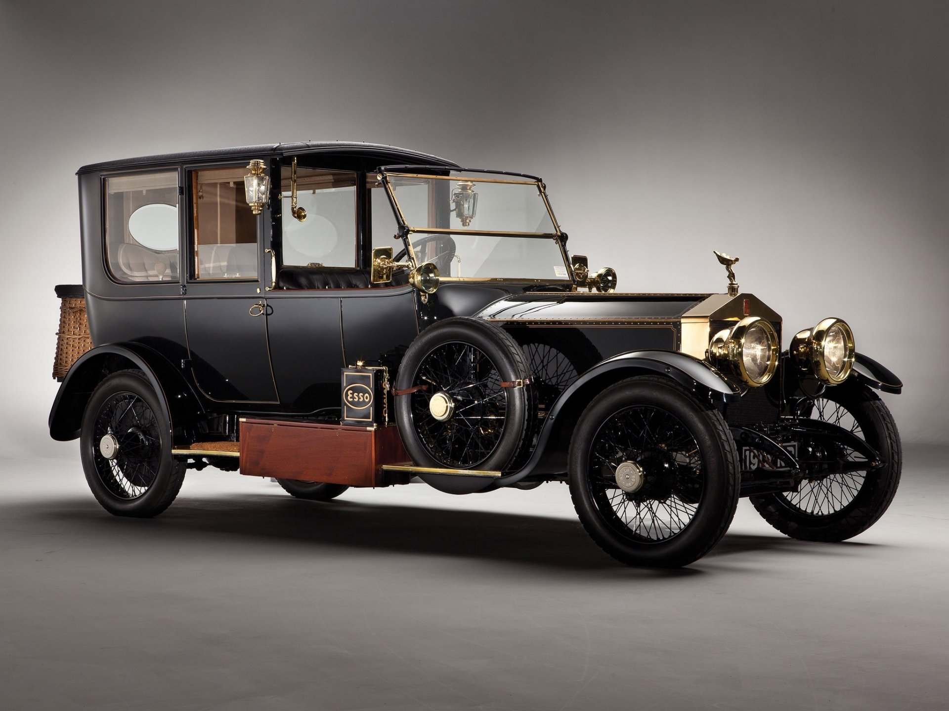 rolls-royce srebrny duch 1915 samochód retro