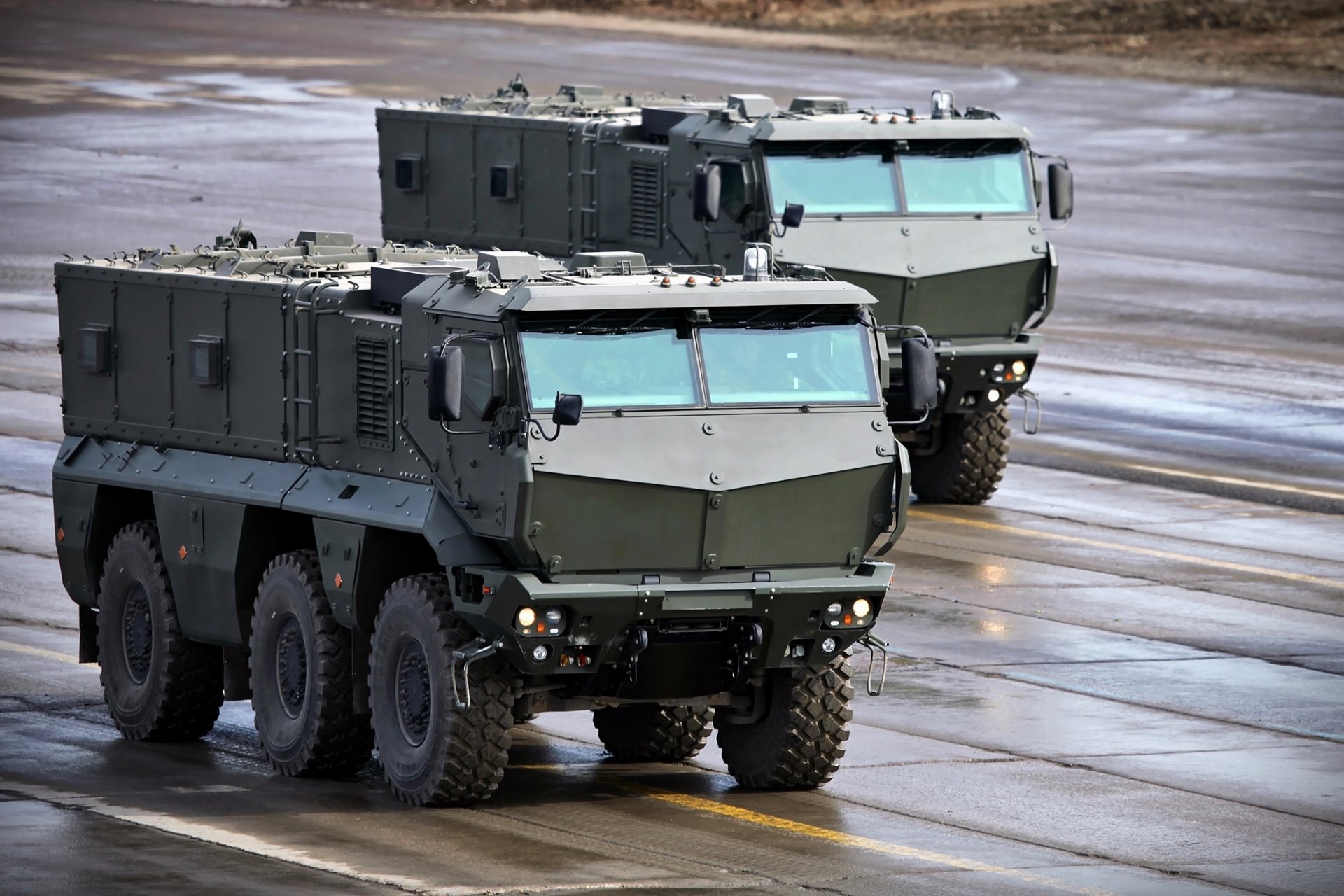 kamaz-63968 typhoon-k kamaz mrap vehículo blindado alabino ensayo desfile de la victoria 9 de mayo