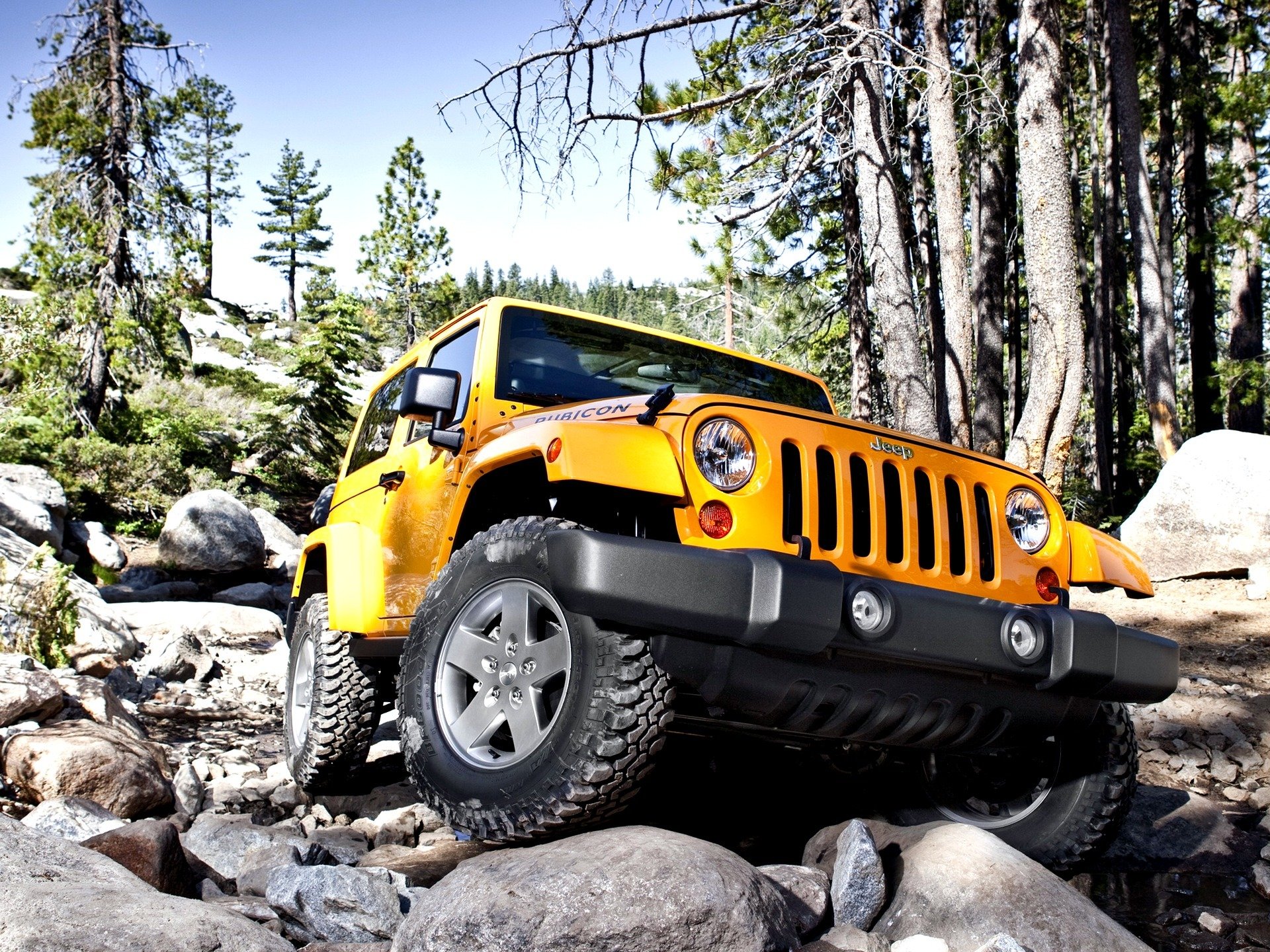 car wallpapers yellow jeep wrangler rubicon vehicles jeep vranglner suv stones front