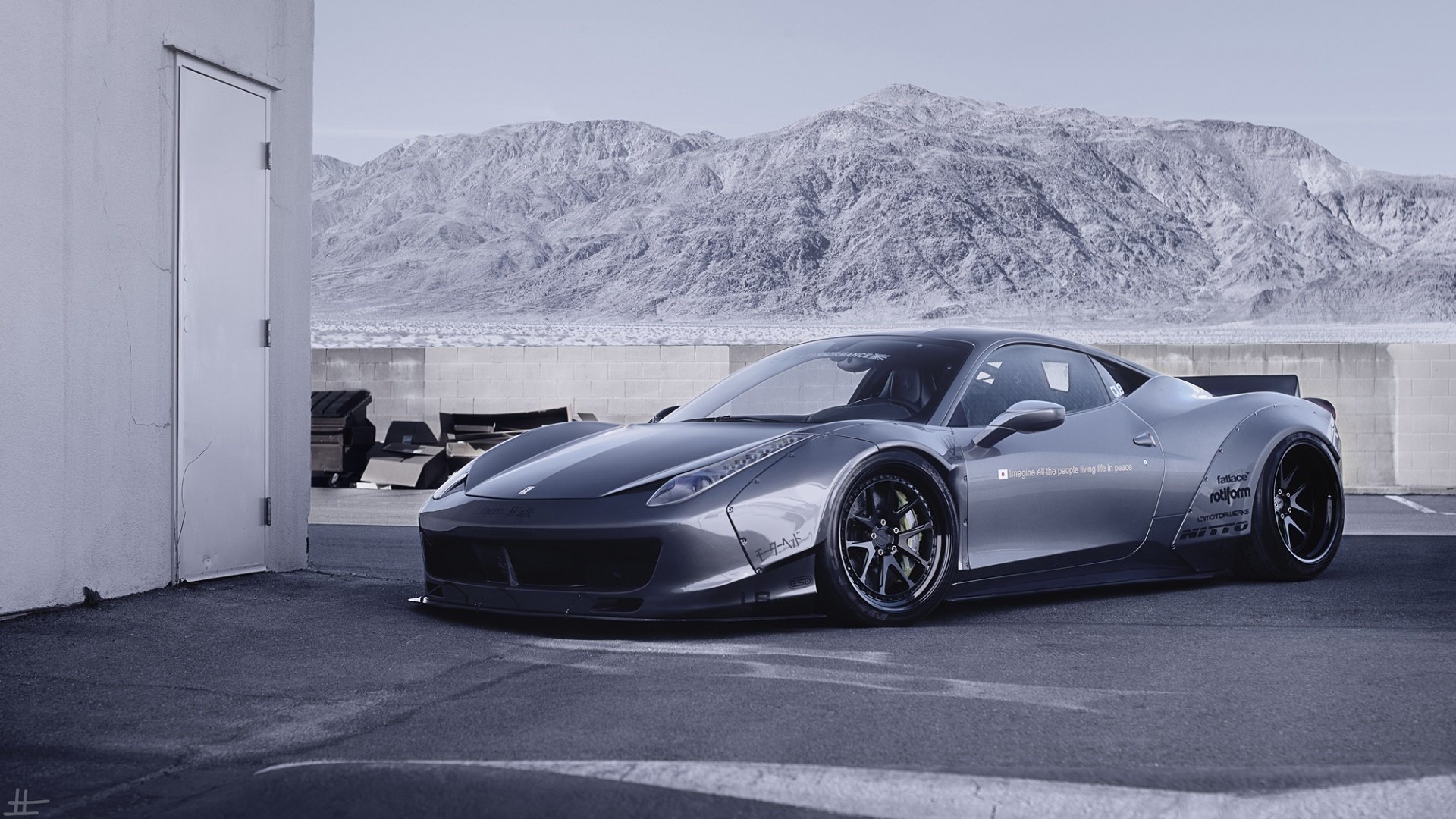 ferrari italia tuning par stancenation ferrari voiture paysage montagne