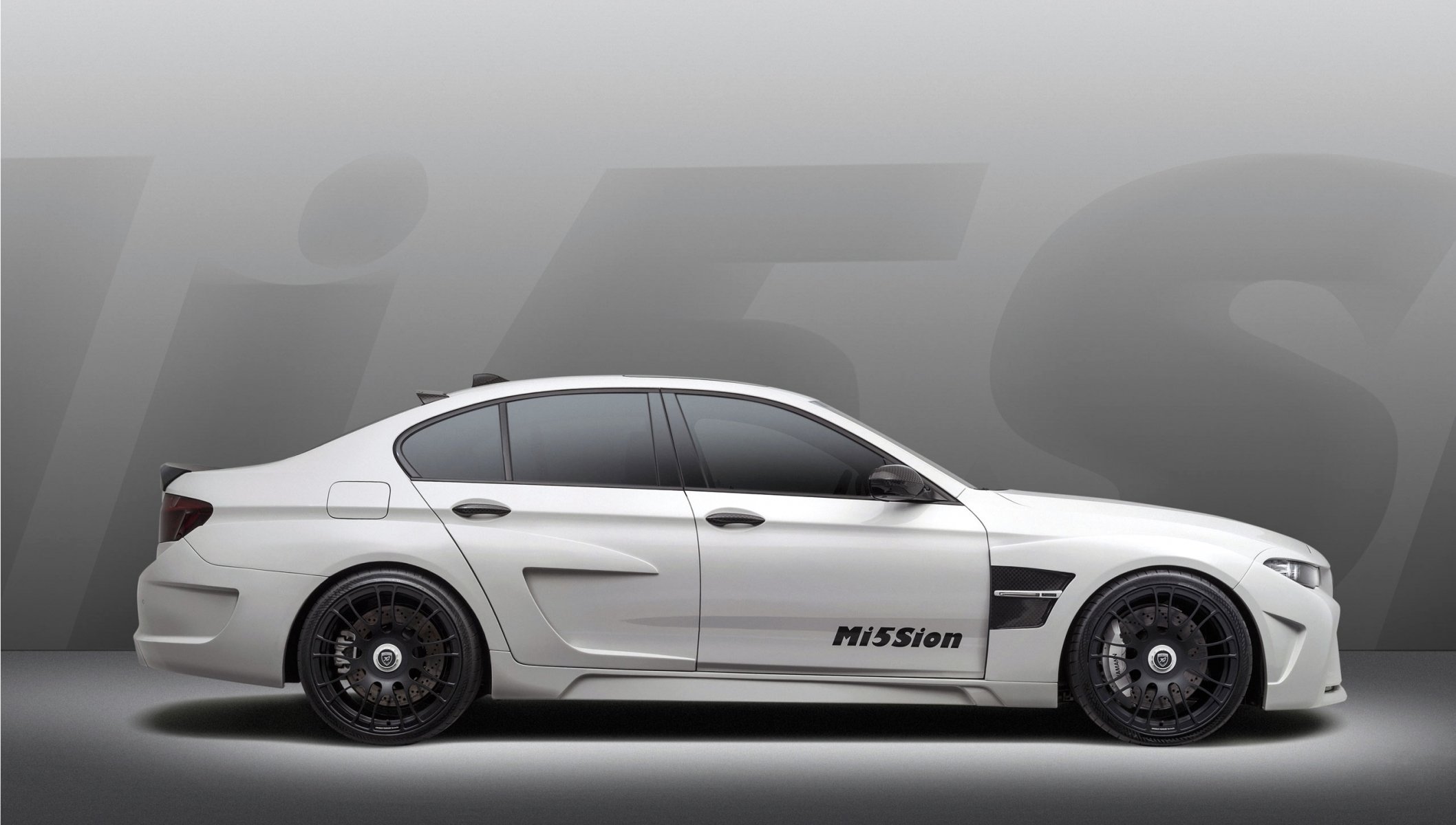 bmw m5 mission hamann auto voiture blanc bmw boomer berline corps tuning vue latérale roues