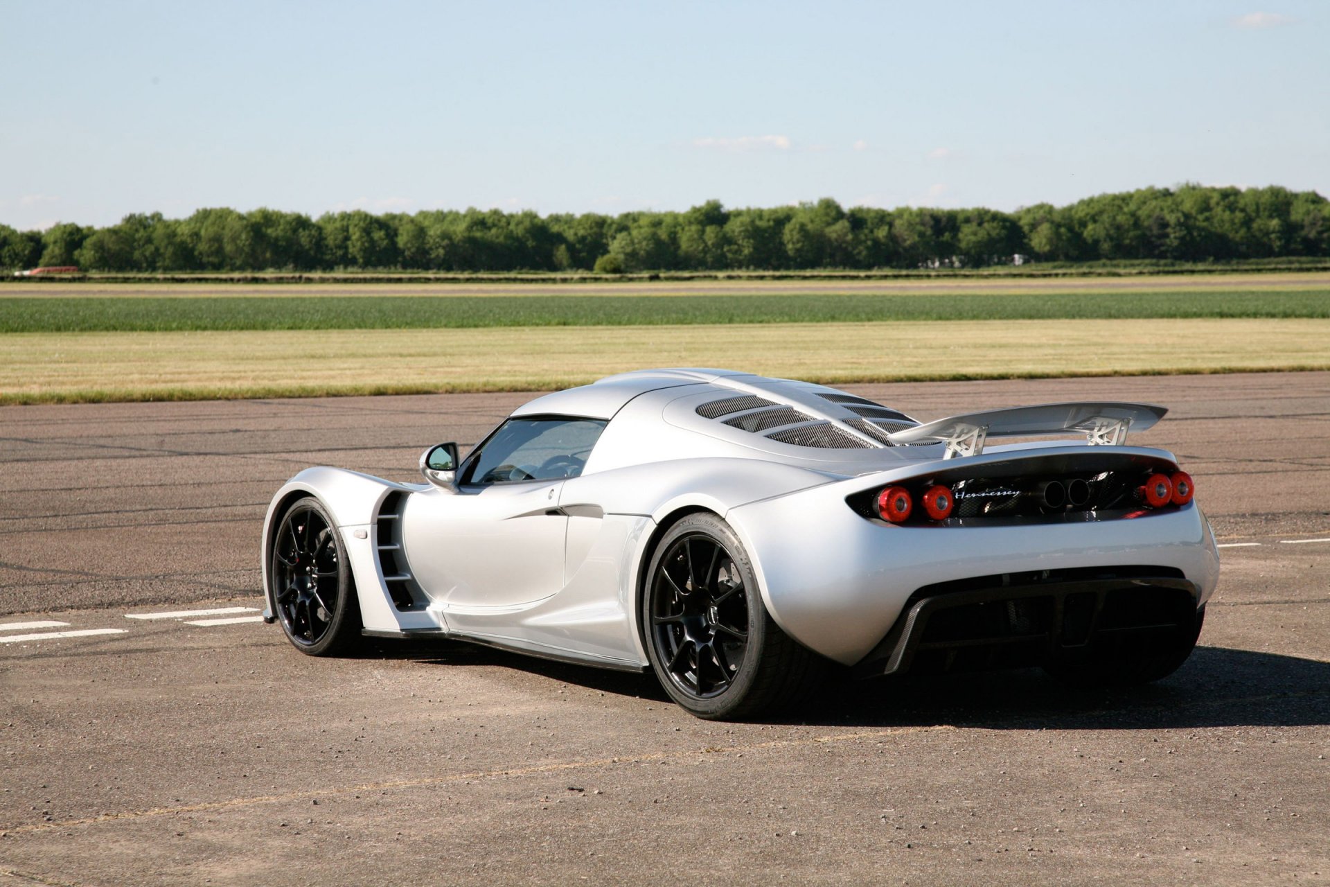 hennessey venom gt coche trasero coche cielo día