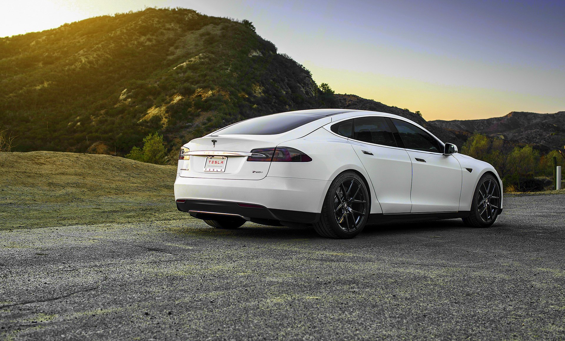 tesla model s white wheel