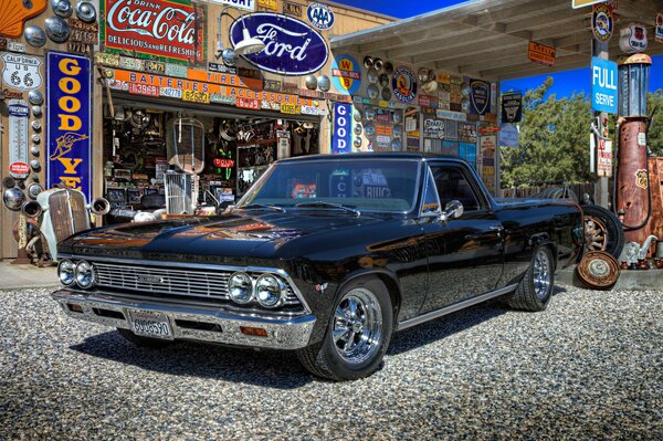 Chevrolet, el camino classic car muscle car