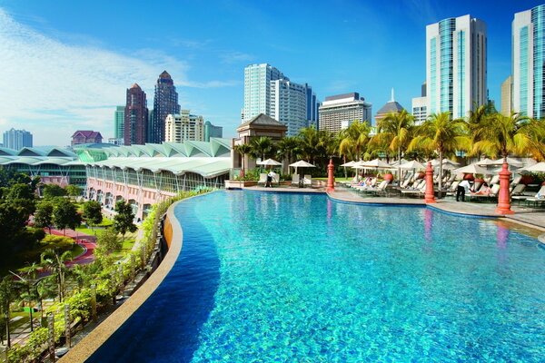 Herrlicher Pool in Kuala Lumpur Malaysia